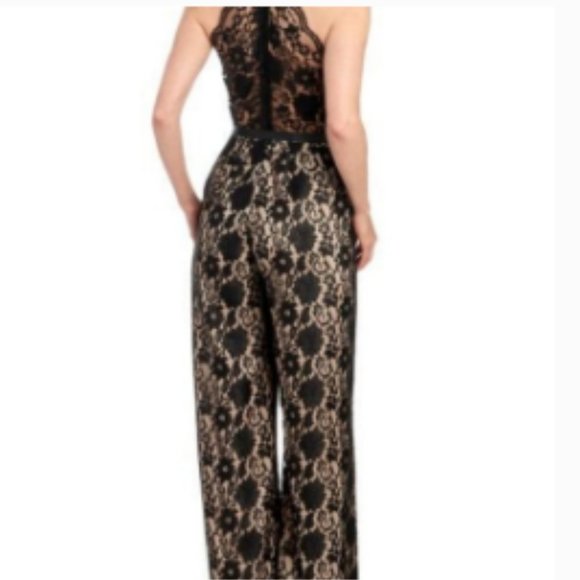 Lotus Threads New York Lace Halter Beaded Jumpsuit - Picture 4 of 6